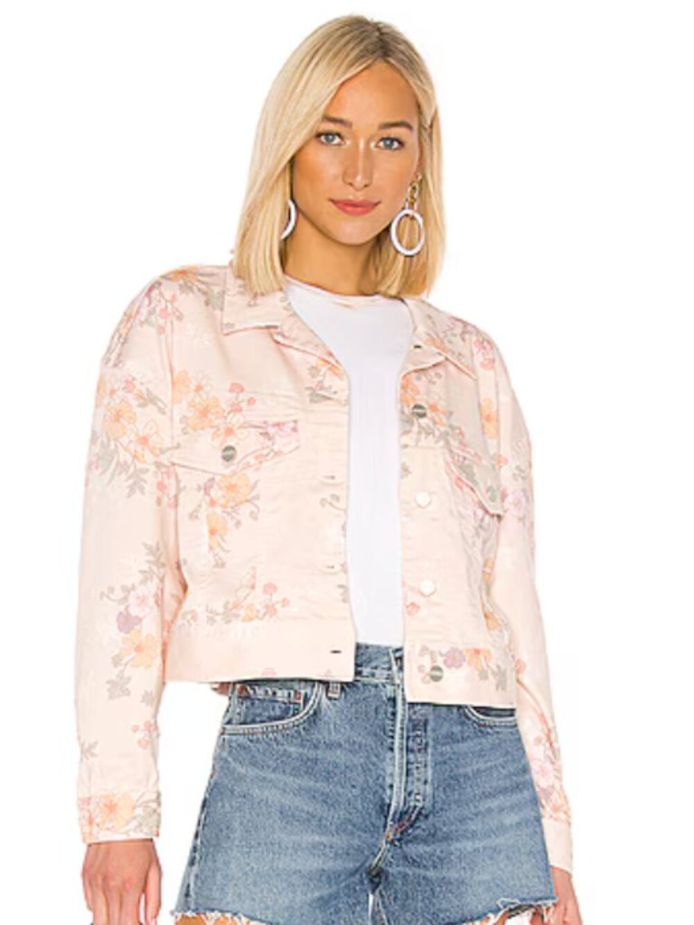 Sanctuary Retro Jacket – Washed Garden Girl Floral – Size M